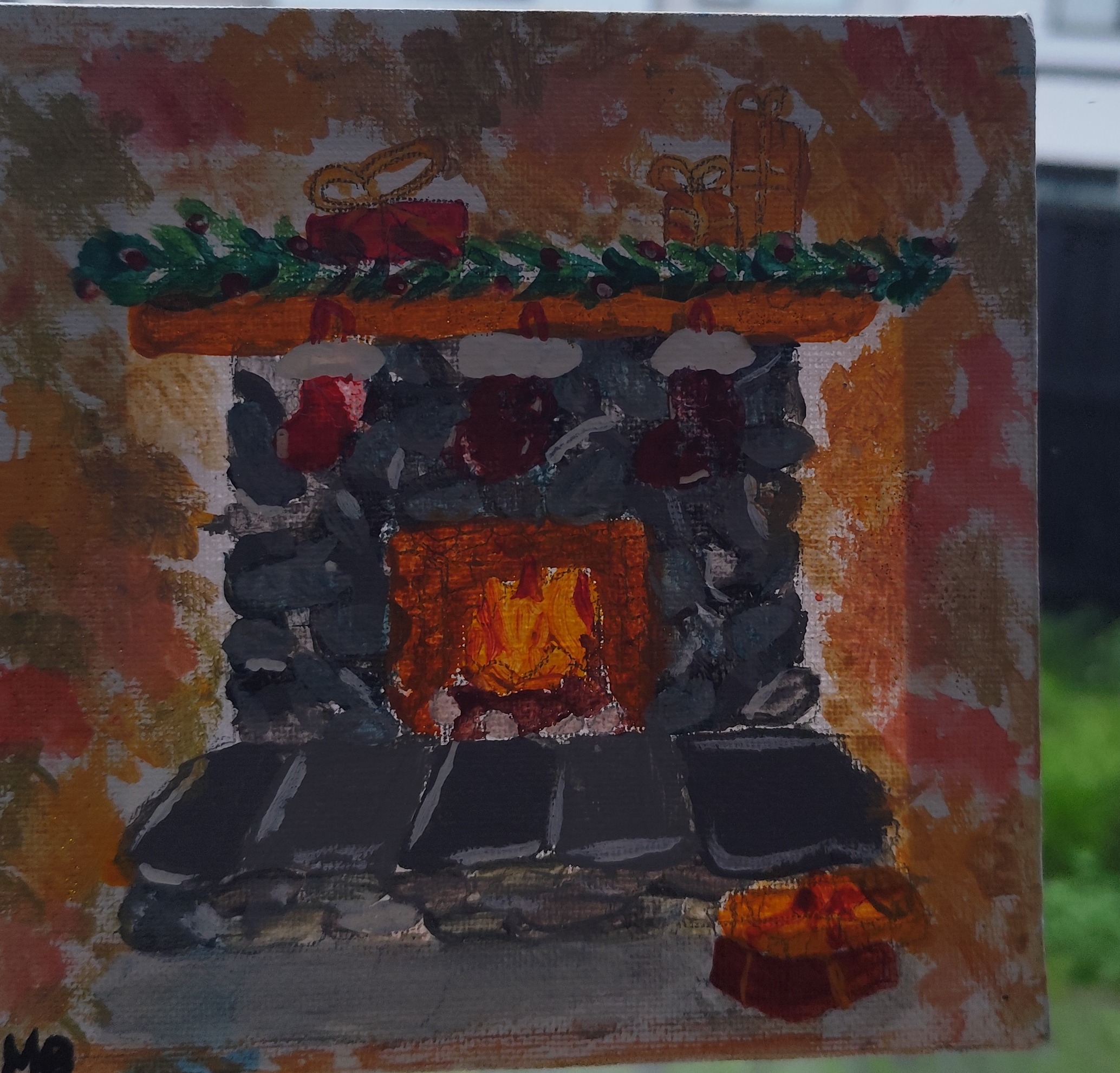 Christmas fireplace 🎄